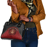 Egypt Football Shoulder Handbag Tribal Eagle With Ancient Egyptian Patterns