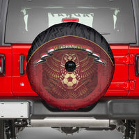 Egypt Football Spare Tire Cover Tribal Eagle With Ancient Egyptian Patterns