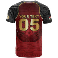 Custom Egypt Football T shirt Tribal Eagle With Ancient Egyptian Patterns
