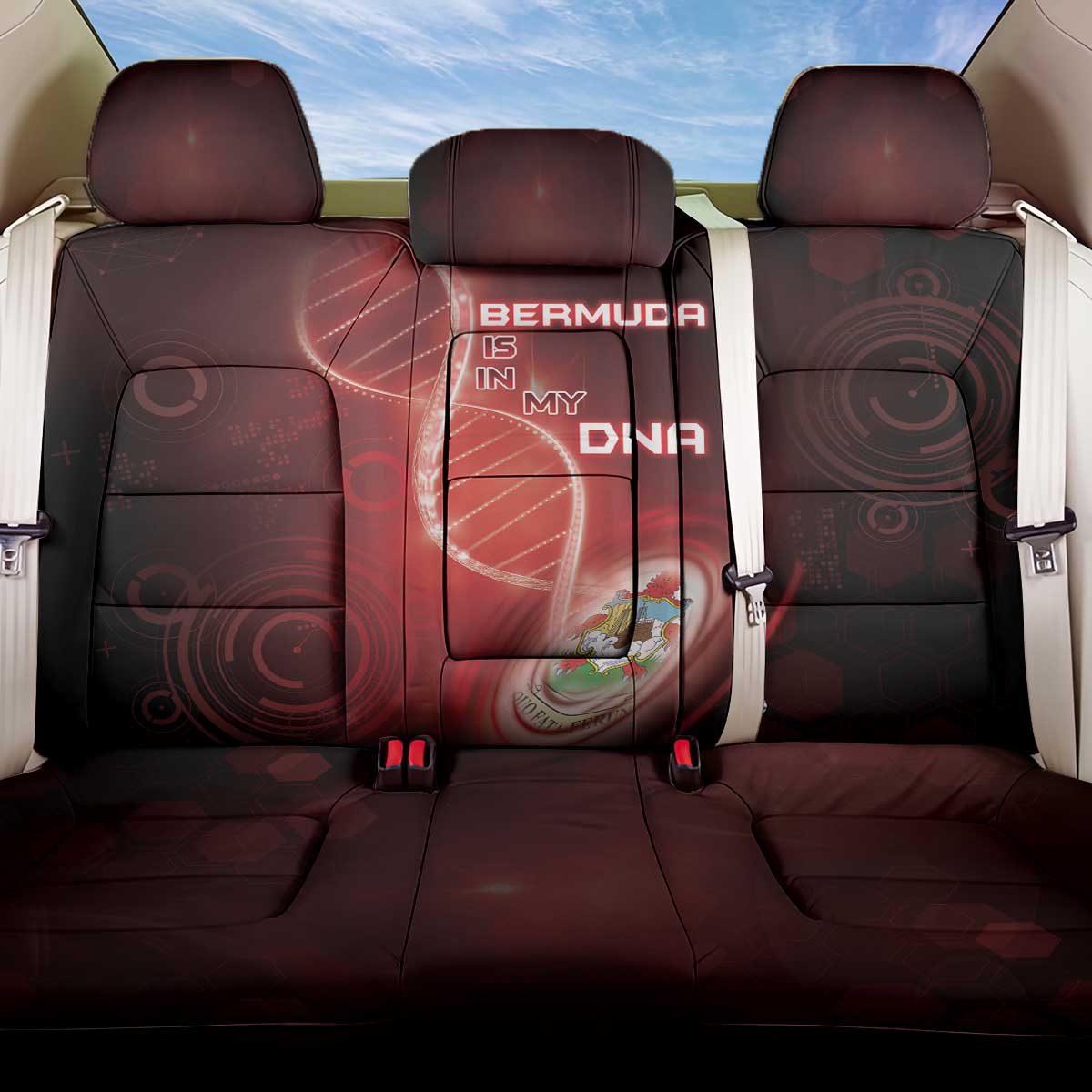 Bermuda Is In My DNA Back Car Seat Cover - Wonder Print Shop