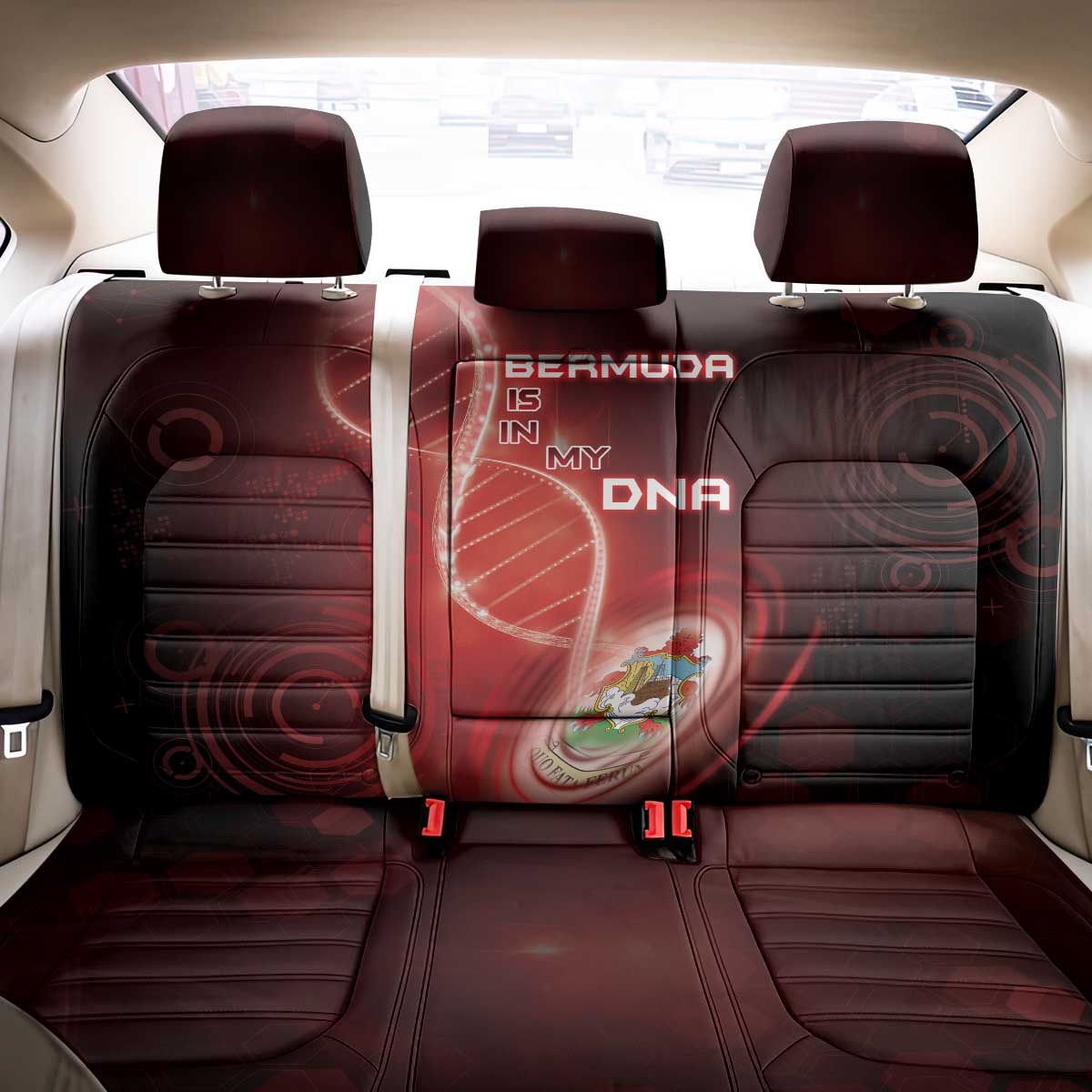 Bermuda Is In My DNA Back Car Seat Cover - Wonder Print Shop