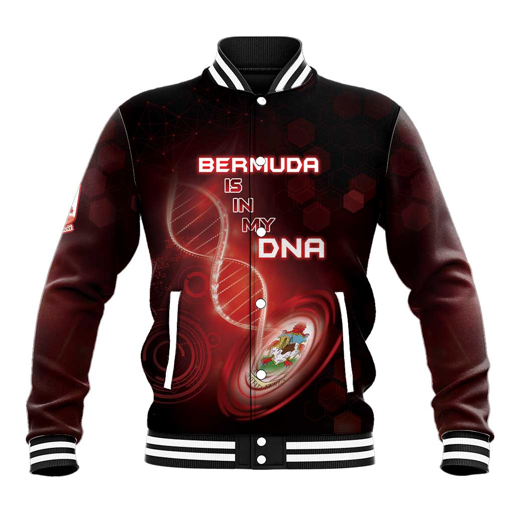 Personalized Bermuda Is In My DNA Baseball Jacket - Wonder Print Shop