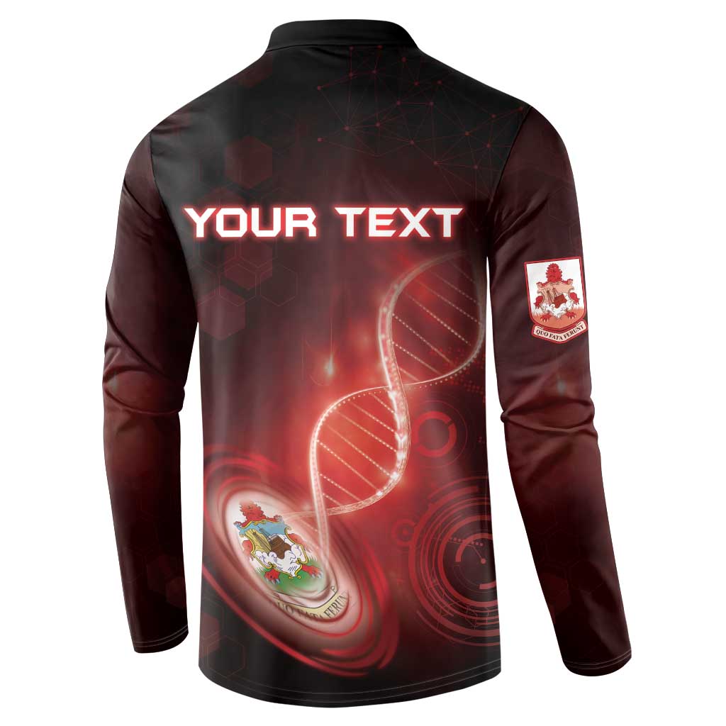 Personalized Bermuda Is In My DNA Button Sweatshirt - Wonder Print Shop