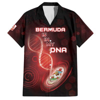 Personalized Bermuda Is In My DNA Family Matching Off The Shoulder Long Sleeve Dress and Hawaiian Shirt - Wonder Print Shop