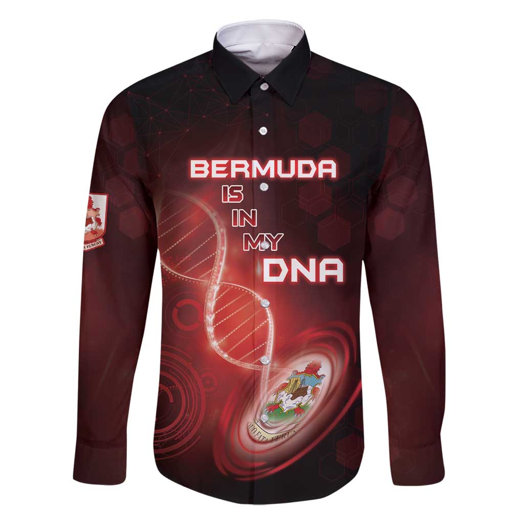 Personalized Bermuda Is In My DNA Family Matching Off Shoulder Maxi Dress and Hawaiian Shirt - Wonder Print Shop