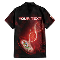 Personalized Bermuda Is In My DNA Family Matching Short Sleeve Bodycon Dress and Hawaiian Shirt - Wonder Print Shop