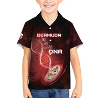 Personalized Bermuda Is In My DNA Family Matching Short Sleeve Bodycon Dress and Hawaiian Shirt - Wonder Print Shop