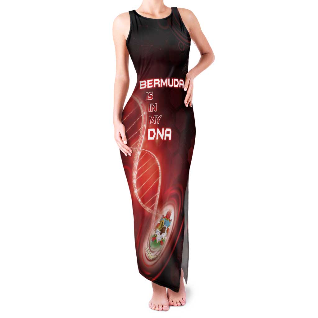 Personalized Bermuda Is In My DNA Family Matching Tank Maxi Dress and Hawaiian Shirt - Wonder Print Shop