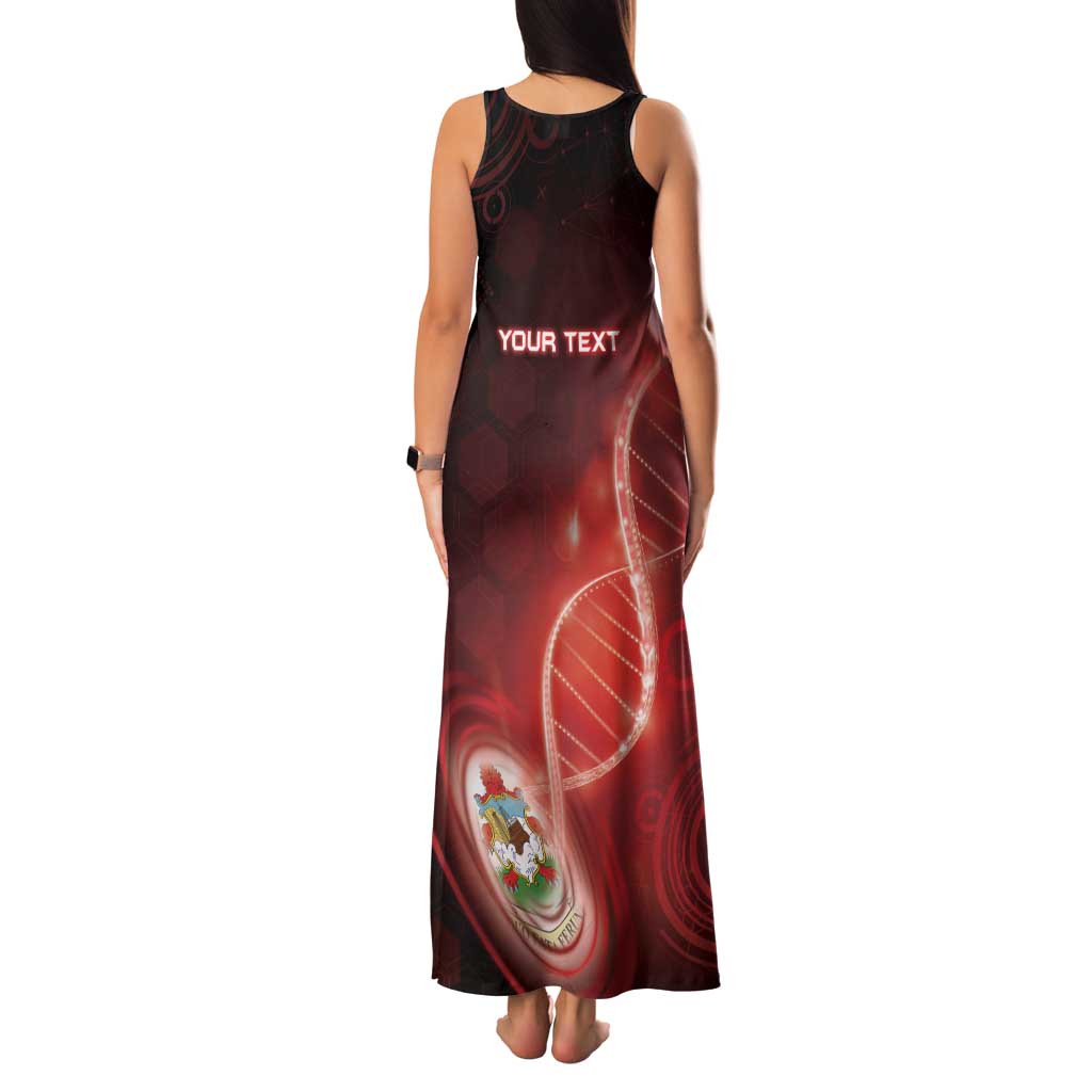 Personalized Bermuda Is In My DNA Family Matching Tank Maxi Dress and Hawaiian Shirt - Wonder Print Shop