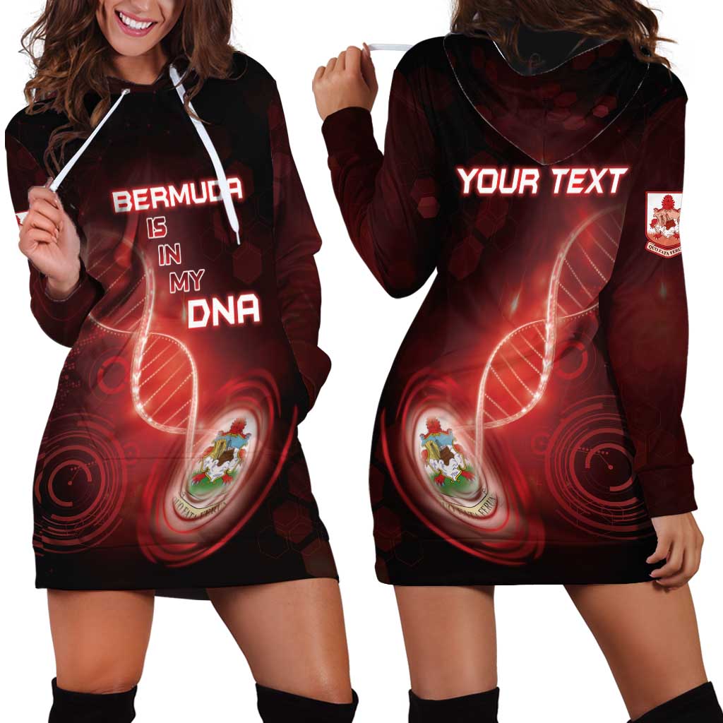 Personalized Bermuda Is In My DNA Hoodie Dress - Wonder Print Shop