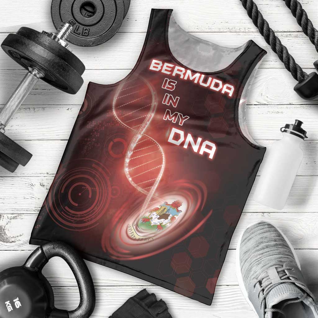 Personalized Bermuda Is In My DNA Men Tank Top - Wonder Print Shop
