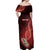 Personalized Bermuda Is In My DNA Off Shoulder Maxi Dress - Wonder Print Shop