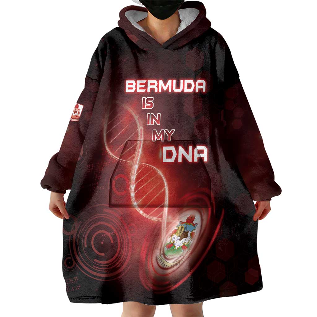 Personalized Bermuda Is In My DNA Wearable Blanket Hoodie - Wonder Print Shop