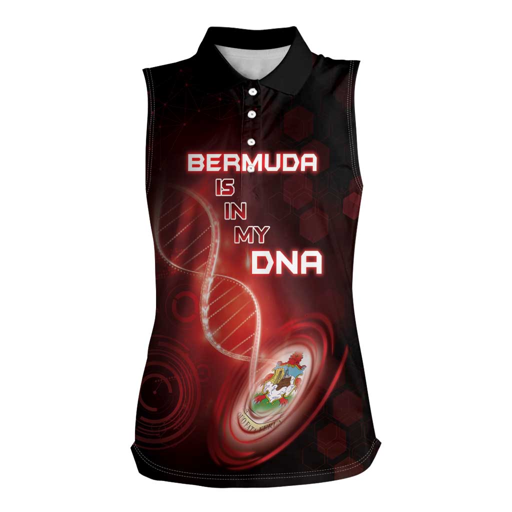 Personalized Bermuda Is In My DNA Women Sleeveless Polo Shirt - Wonder Print Shop