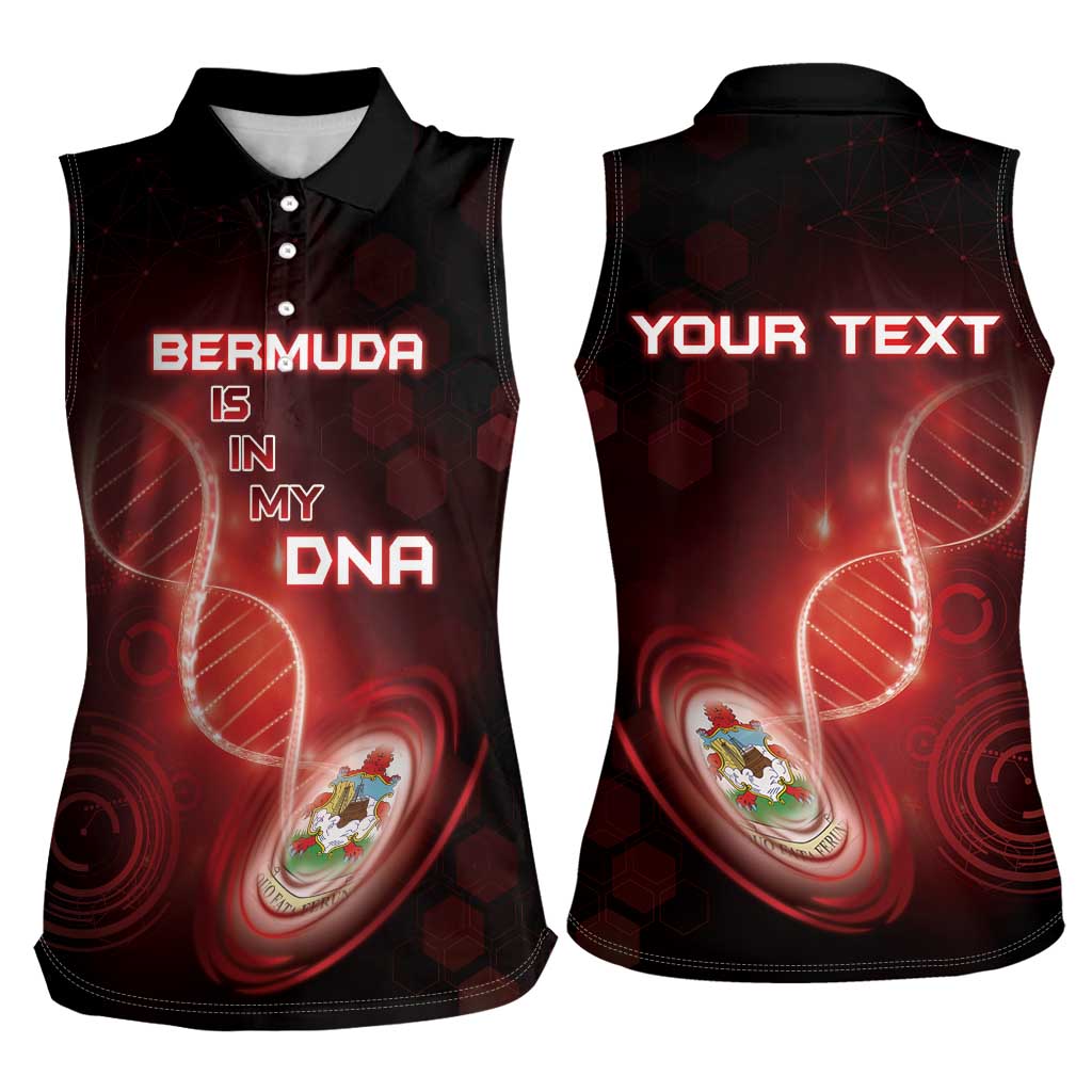 Personalized Bermuda Is In My DNA Women Sleeveless Polo Shirt - Wonder Print Shop