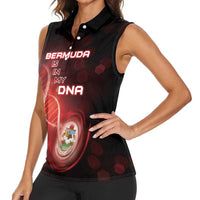 Personalized Bermuda Is In My DNA Women Sleeveless Polo Shirt - Wonder Print Shop