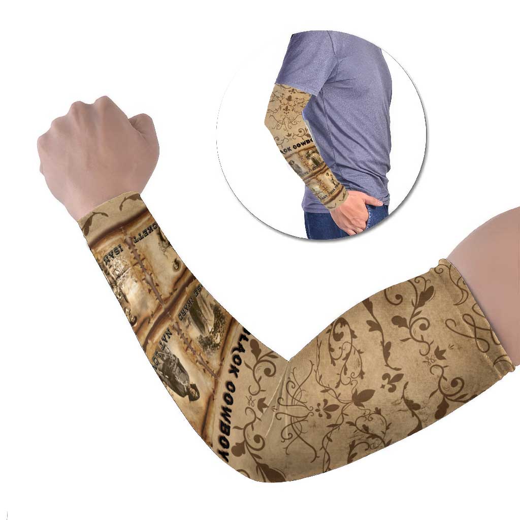 Black Cowboy Arm Sleeves Melanin Black History Western Grunge - Wonder Print Shop