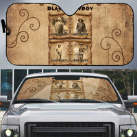 Black Cowboy Auto Sun Shade Melanin Black History Western Grunge - Wonder Print Shop