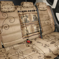 Black Cowboy Back Car Seat Cover Melanin Black History Western Grunge - Wonder Print Shop