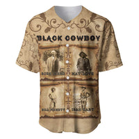 Black Cowboy Baseball Jersey Melanin Black History Western Grunge - Wonder Print Shop
