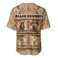 Black Cowboy Baseball Jersey Melanin Black History Western Grunge - Wonder Print Shop