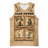 Black Cowboy Basketball Jersey Melanin Black History Western Grunge - Wonder Print Shop
