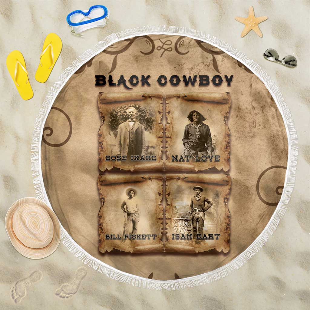 Black Cowboy Beach Blanket Melanin Black History Western Grunge - Wonder Print Shop