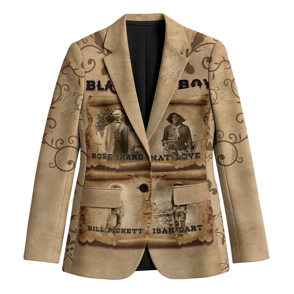 Black Cowboy Blazer Melanin Black History Western Grunge - Wonder Print Shop