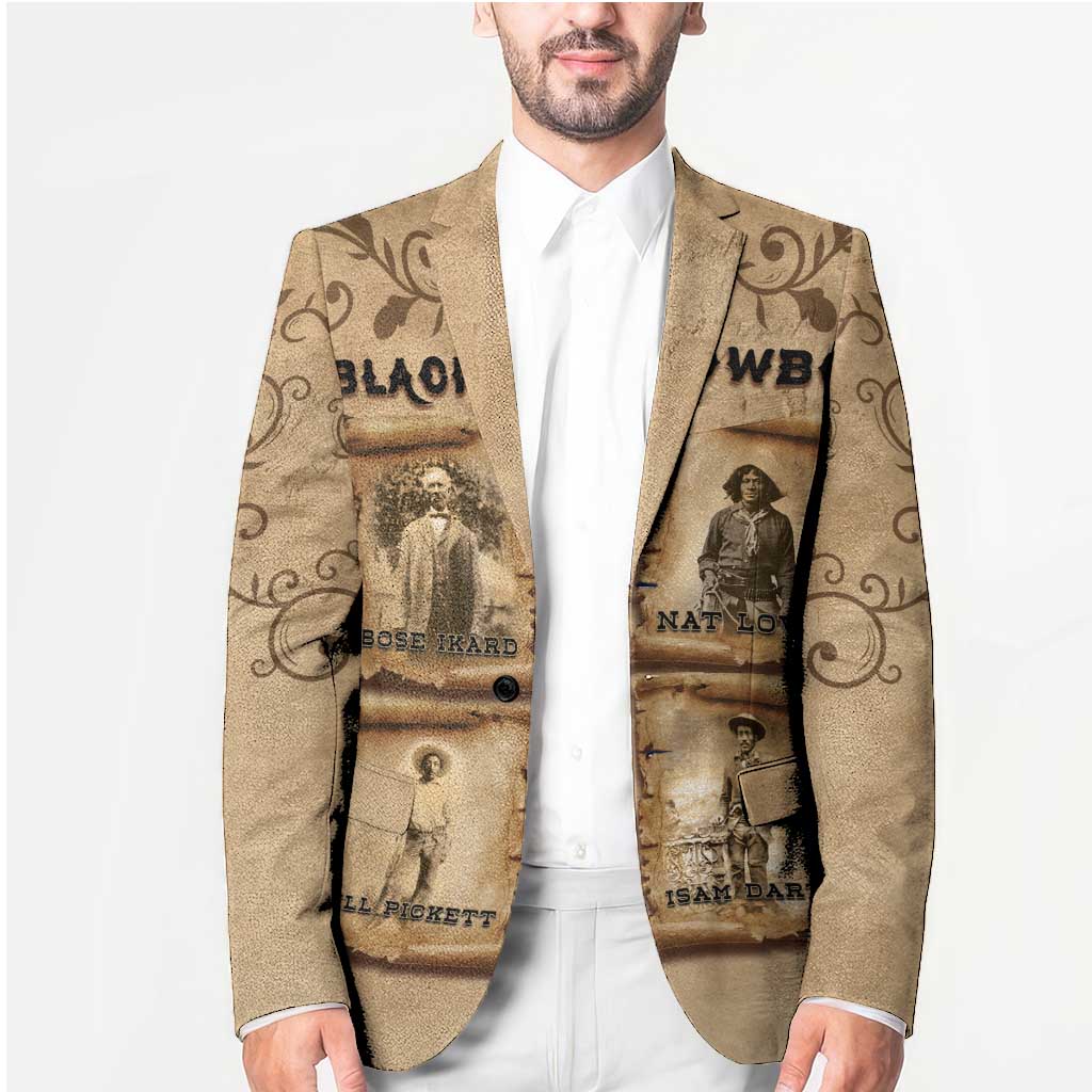 Black Cowboy Blazer Melanin Black History Western Grunge - Wonder Print Shop