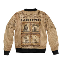 Black Cowboy Bomber Jacket Melanin Black History Western Grunge - Wonder Print Shop