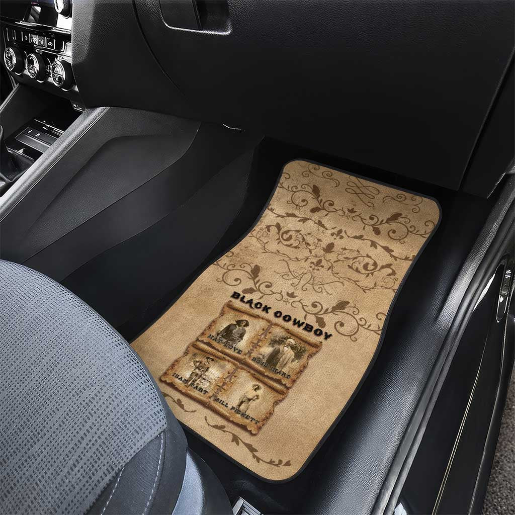 Black Cowboy Car Mats Melanin Black History Western Grunge - Wonder Print Shop