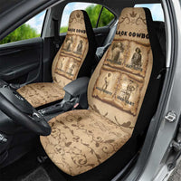 Black Cowboy Car Seat Cover Melanin Black History Western Grunge - Wonder Print Shop