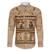 Black Cowboy Family Matching Long Sleeve Bodycon Dress and Hawaiian Shirt Melanin Black History Western Grunge - Wonder Print Shop