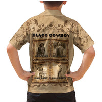 Black Cowboy Family Matching Mermaid Dress and Hawaiian Shirt Melanin Black History Western Grunge - Wonder Print Shop
