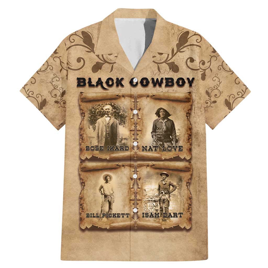 Black Cowboy Family Matching Mermaid Dress and Hawaiian Shirt Melanin Black History Western Grunge - Wonder Print Shop