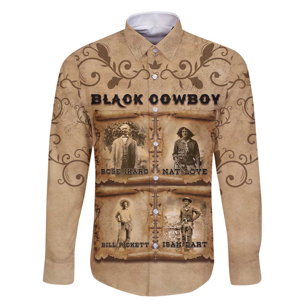 Black Cowboy Family Matching Puletasi and Hawaiian Shirt Melanin Black History Western Grunge - Wonder Print Shop