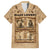 Black Cowboy Family Matching Short Sleeve Bodycon Dress and Hawaiian Shirt Melanin Black History Western Grunge - Wonder Print Shop