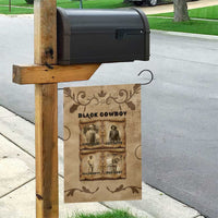 Black Cowboy Garden Flag Melanin Black History Western Grunge - Wonder Print Shop