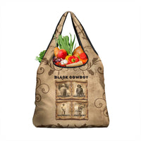 Black Cowboy Grocery Bag Melanin Black History Western Grunge - Wonder Print Shop