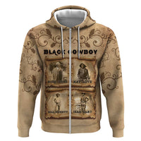 Black Cowboy Hoodie Melanin Black History Western Grunge - Wonder Print Shop
