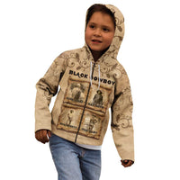 Black Cowboy Kid Hoodie Melanin Black History Western Grunge - Wonder Print Shop