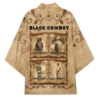 Black Cowboy Kimono Melanin Black History Western Grunge - Wonder Print Shop