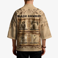 Black Cowboy Kimono Melanin Black History Western Grunge - Wonder Print Shop