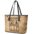 Black Cowboy Leather Tote Bag Melanin Black History Western Grunge - Wonder Print Shop