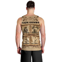 Black Cowboy Men Tank Top Melanin Black History Western Grunge - Wonder Print Shop