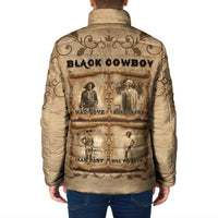 Black Cowboy Padded Jacket Melanin Black History Western Grunge - Wonder Print Shop