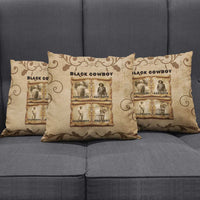 Black Cowboy Pillow Cover Melanin Black History Western Grunge - Wonder Print Shop