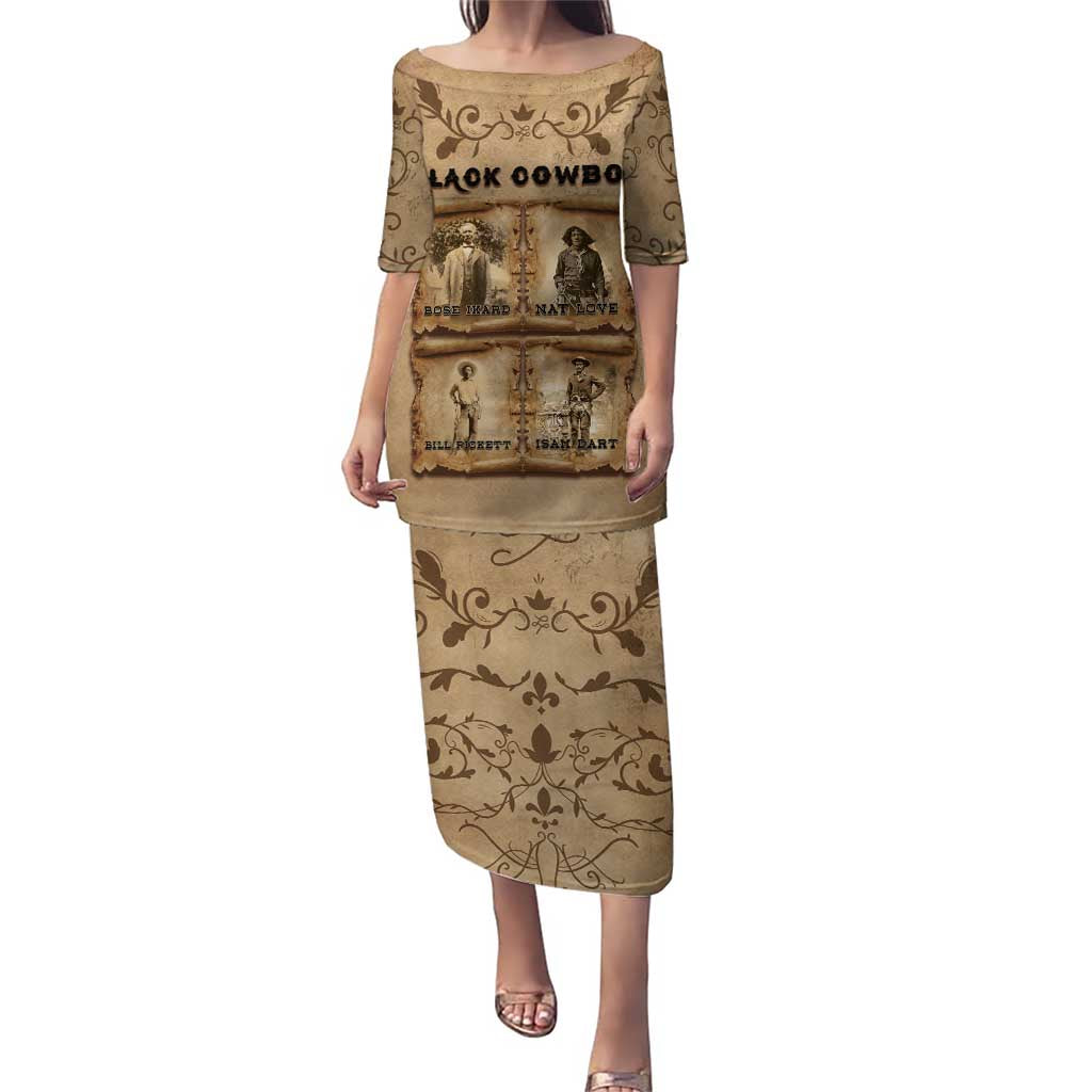 Black Cowboy Puletasi Melanin Black History Western Grunge - Wonder Print Shop