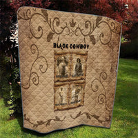 Black Cowboy Quilt Melanin Black History Western Grunge - Wonder Print Shop