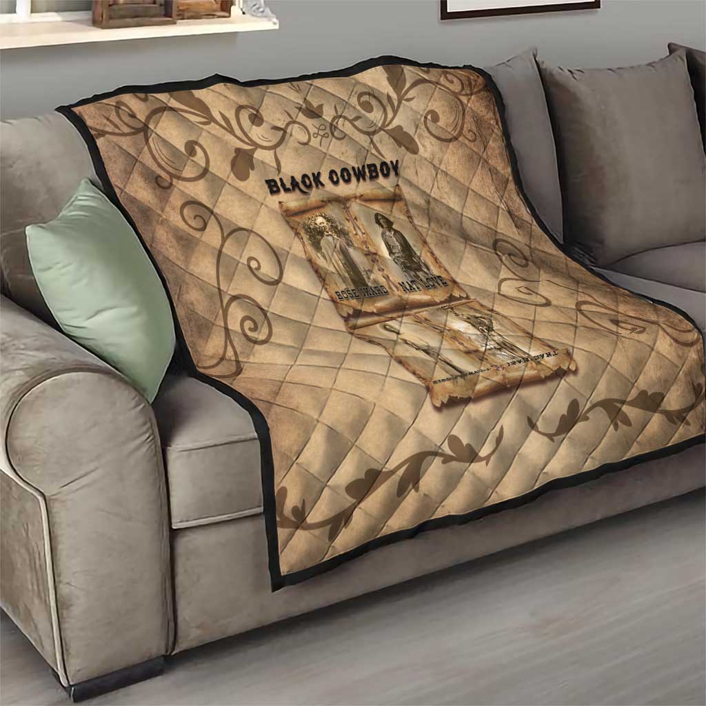 Black Cowboy Quilt Melanin Black History Western Grunge - Wonder Print Shop